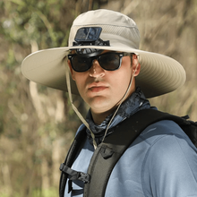 Sterling Usb Fan Solar Hat™ Wide Brim Fishing Cap Fan Detail