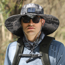 Sterling Usb Fan Solar Hat™ Wide Brim Fishing Cap Fan Detail