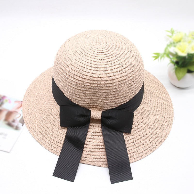 Sterling Wide Brim™ Straw Sun Hat Woven Bow Detail