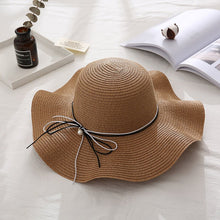 Sterling Wide Brim™ Straw Sun Hat Woven Bow Detail