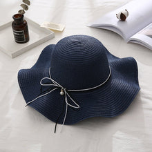 Sterling Wide Brim™ Straw Sun Hat Woven Bow Detail
