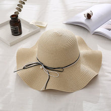 Sterling Wide Brim™ Straw Sun Hat Woven Bow Detail