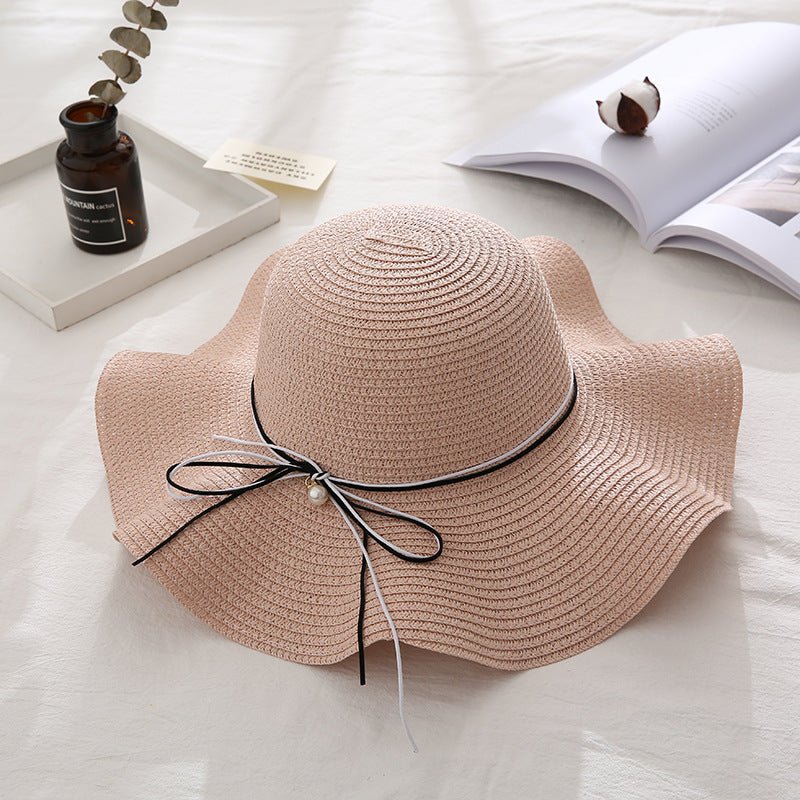 Sterling Wide Brim™ Straw Sun Hat Woven Bow Detail
