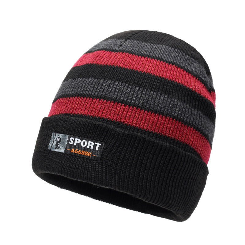 Sterling Striped Beanie™ Ear Cover Soft Knit Fit