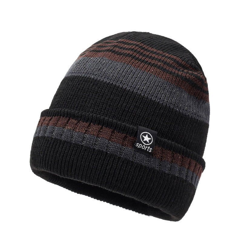 Sterling Striped Beanie™ Ear Cover Soft Knit Fit