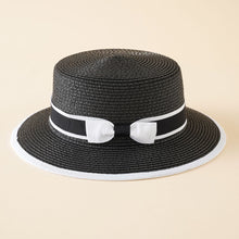 Sterling Women's Sun Protection Bowler Hat™ Straw Bow Detail