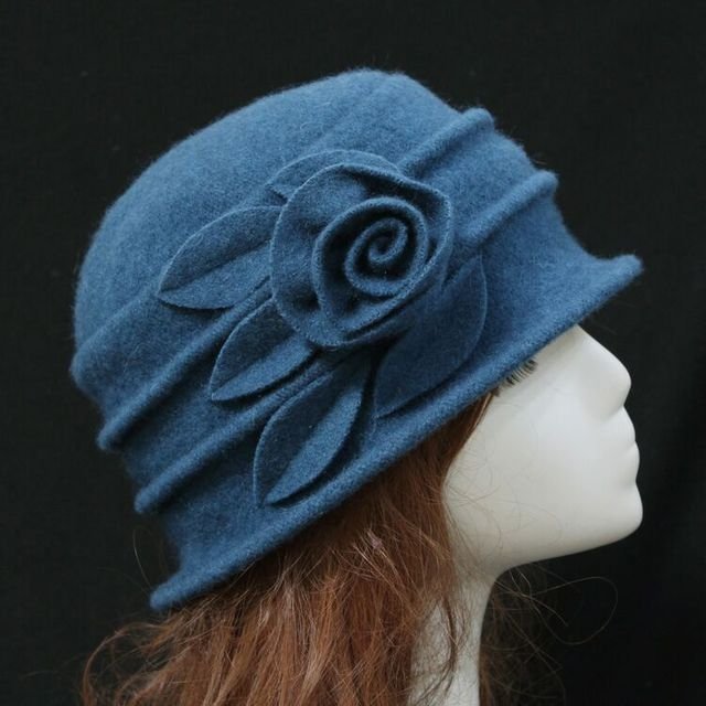 Sterling Wool Bowler™ Hat Rounded Wool Felt Crown